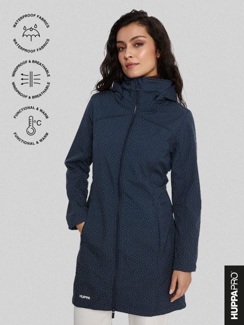 Weatherproof jackets and parkas for women